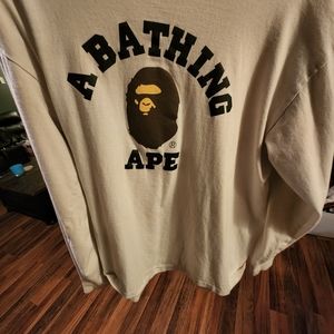 Bape White Long sleeve